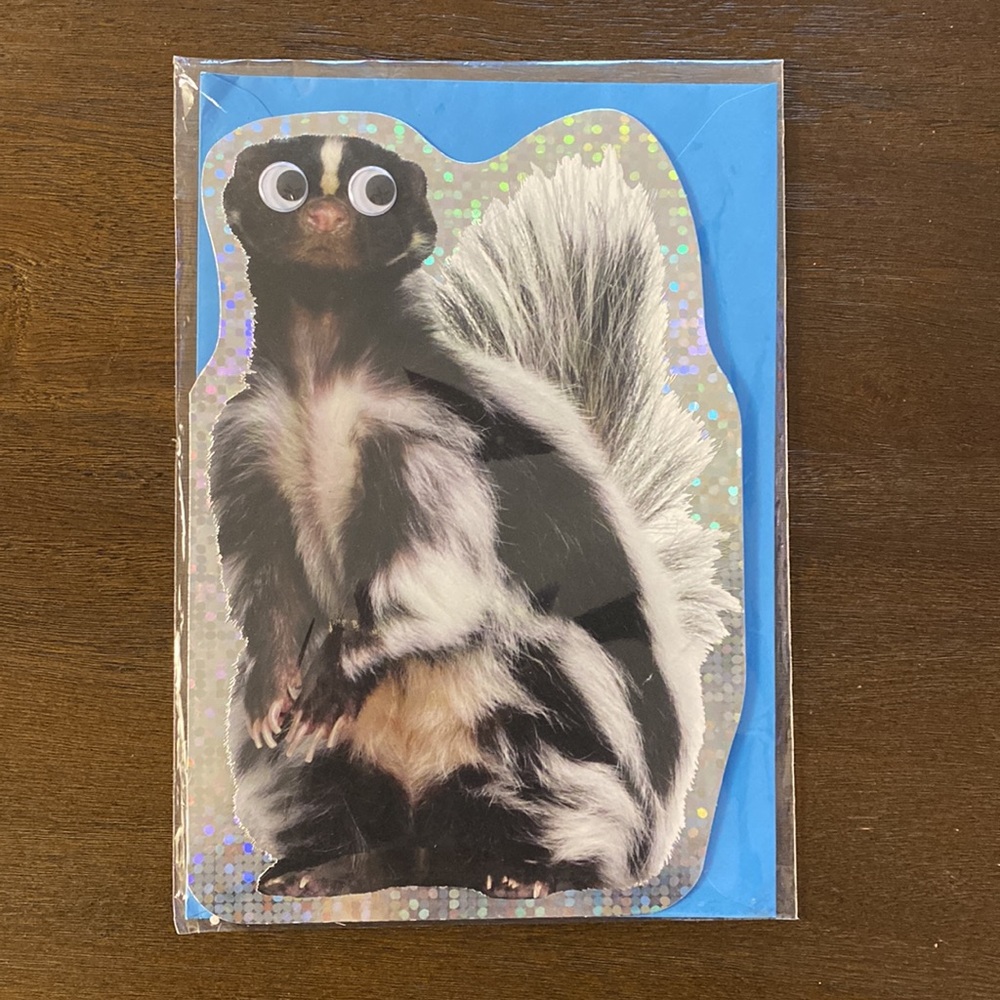 Hallmark Father’s Day Little Stinker Wiggly Eyes Skunk Greeting Card